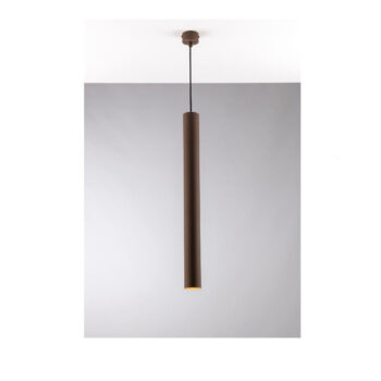 SOSPENSIONE FLUKE TONDA CORTEN 1XGU10 5,5X5,5X60CM