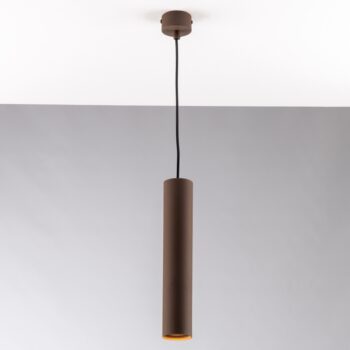 SOSPENSIONE FLUKE TONDA CORTEN 1XGU10 5,5X5,5X30CM