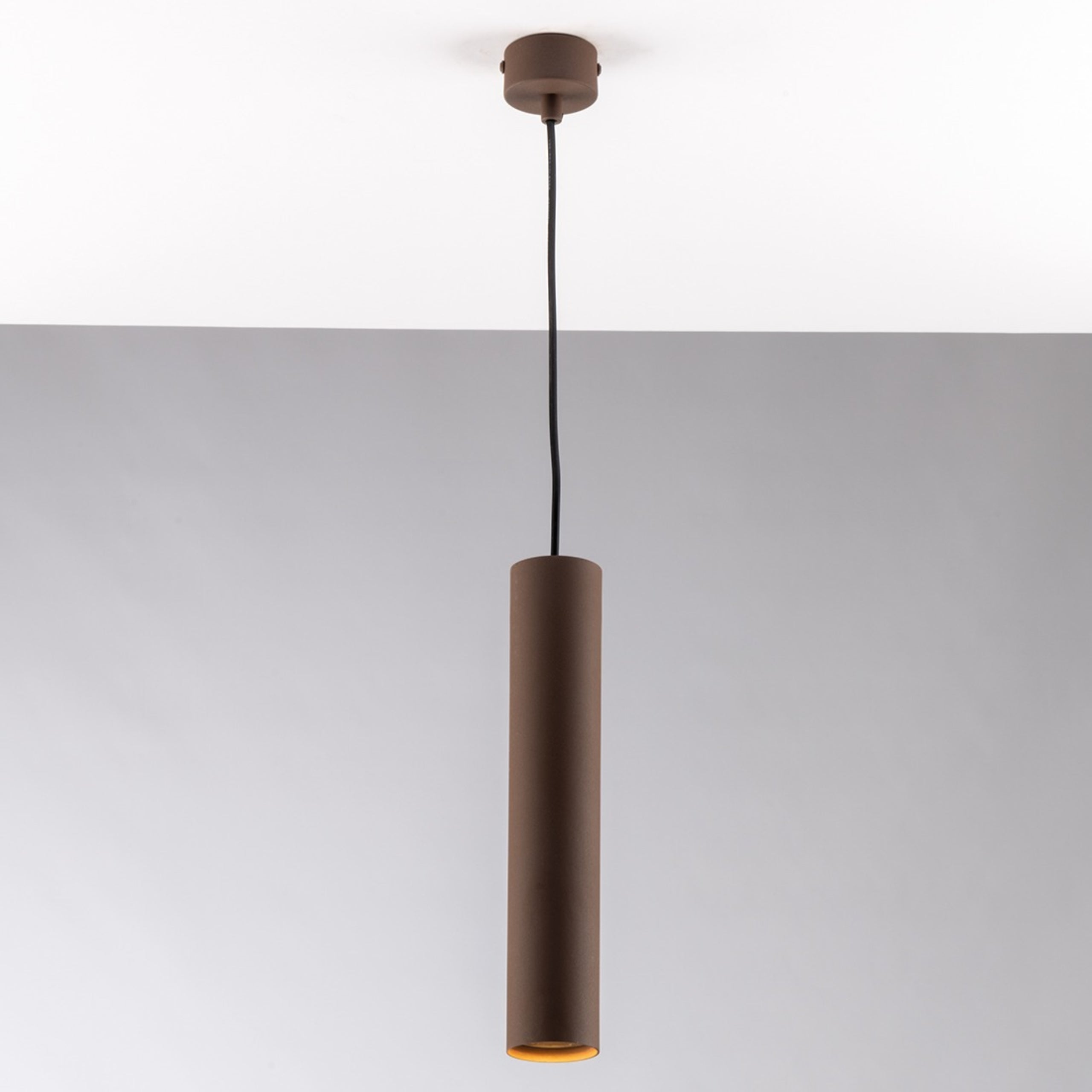 SOSPENSIONE FLUKE TONDA CORTEN 1XGU10 5,5X5,5X30CM