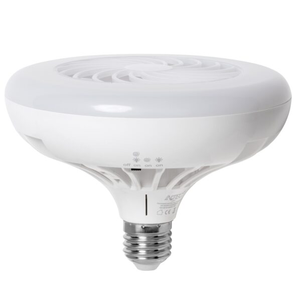 LAMPADINA LED E27 8W 960LM 4000K 120° 150X100mm 20000h CRI80 CON VENTILATORE