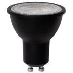 LAMPADINA LED GU10 NERA DIMMERABILE 7W 600LM 3000K 60° 50X56mm 15000h CRI80