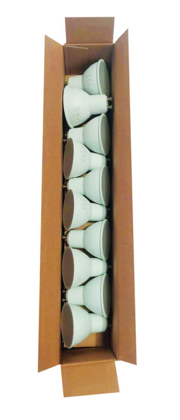 KIT 20PZ LAMPADINA LED GU10 6W 490LM 3000K