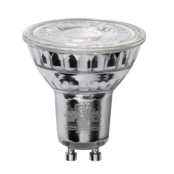 LAMPADINA LED GU10 VETRO 4,5W 345LM 3000K 38° 50X54mm 15000h CRI80