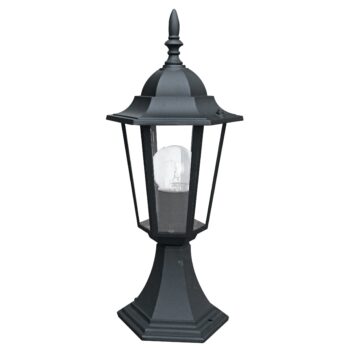 LUME MILANO NERO 1XE27 IP44 17X40,3CM