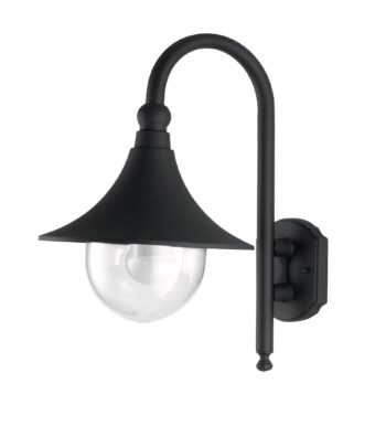 APPLIQUE PAVIA NERA 1XE27 IP44 26X34X48CM