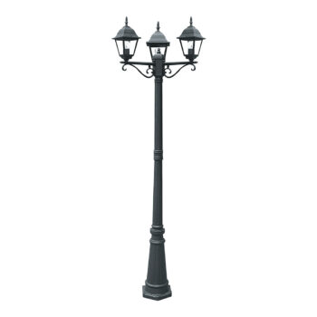 PALO ROMA NERO 3XE27 IP44 70X206CM