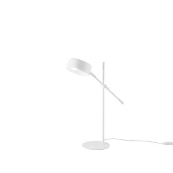 LAMPADA DA TAVOLO EIFFEL IN METALLO BIANCO CON PUNTO LUCE ORIENTABILE 1XE14 59,5X42X42CM