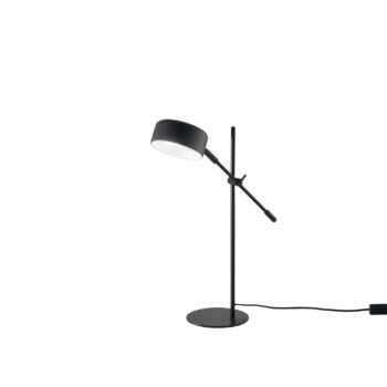 LAMPADA DA TAVOLO EIFFEL IN METALLO NERO CON PUNTO LUCE ORIENTABILE 1XE14 59,5X42X42CM