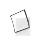 PLAFONIERA LED AYRTON QUADRATA NERA 42W 5200LM CCT 37X10X42CM