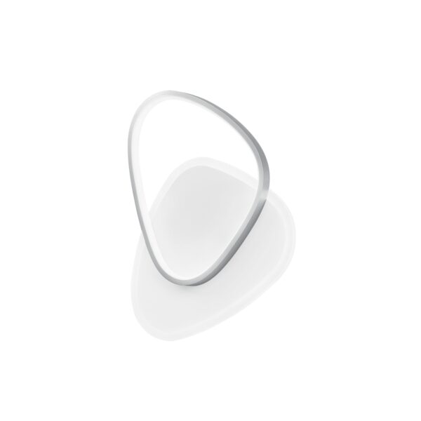 PLAFONIERA LED AYRTON TONDEGGIANTE NICKEL 42W 4500LM CCT 35X7X45CM