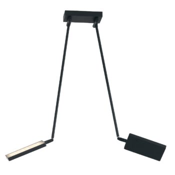 PLAFONIERA LED BOOK NERA 36W 3640LM 3200K 15-200X85CM