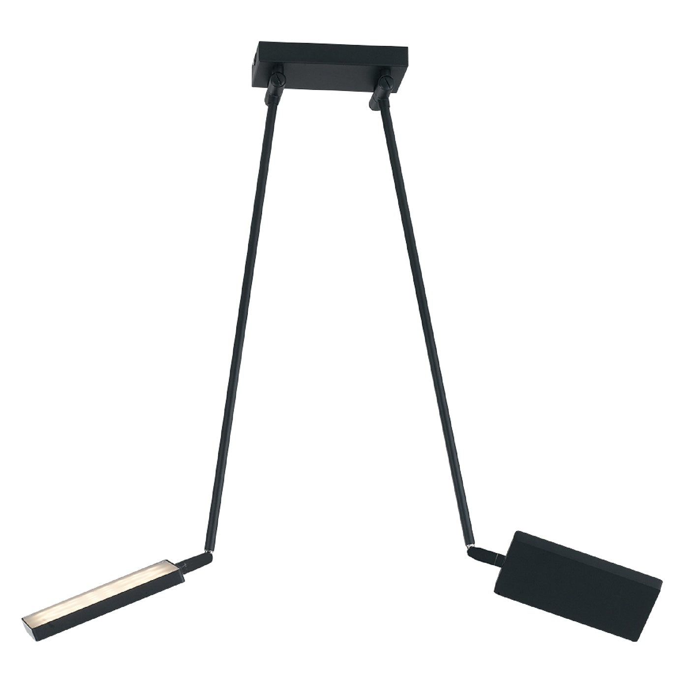 PLAFONIERA LED BOOK NERA 36W 3640LM 3200K 15-200X85CM