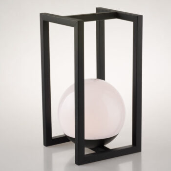 LAMPADA RICARICABILE LED CLIMAX NERA 2W 140LM 4000K IP54 16X16X30,4CM