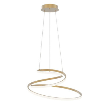 SOSPENSIONE LED COASTER ORO 60W 8000LM CCT 60X28X150CM