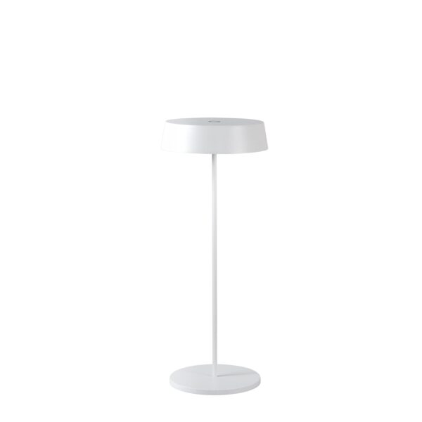 LAMPADA DA TAVOLO RICARICABILE LED COCKTAIL BIANCA 2,2W 192LM 3000K DIMM. IP54 29,5X12X12CM