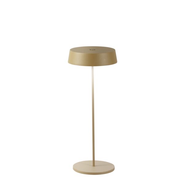 LAMPADA DA TAVOLO RICARICABILE LED COCKTAIL ORO 2,2W 192LM 3000K DIMM. IP54 29,5X12X12CM