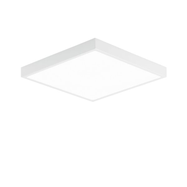 PLAFONIERA LED DOMO BIANCA QUADRATA 24W 2700LM 4000K IP44 24X24X2,4CM