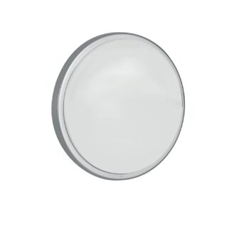 PLAFONIERA LED EVER SILVER TONDA 28W 3750LM 4000K IP65 CON SENSORE 30X7,8CM