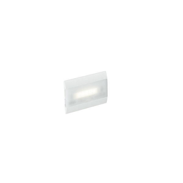 LAMPADA LED D'EMERGENZA A INCASSO HELP BIANCA 1W 80LM 4000K LUCE DI EMERGENZA 3H-80LM 6,7X10,7X3,24C