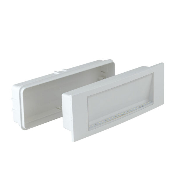 LAMPADA LED D'EMERGENZA HELP BIANCA 4W 80LM 4000K IP40 LUCE DI EMERGENZA 3H-180LM 29,2X8,3X5,6CM