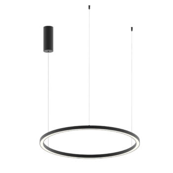 SOSPENSIONE LED HOOP NERA 40W 6000LM CCT 80X80X150CM