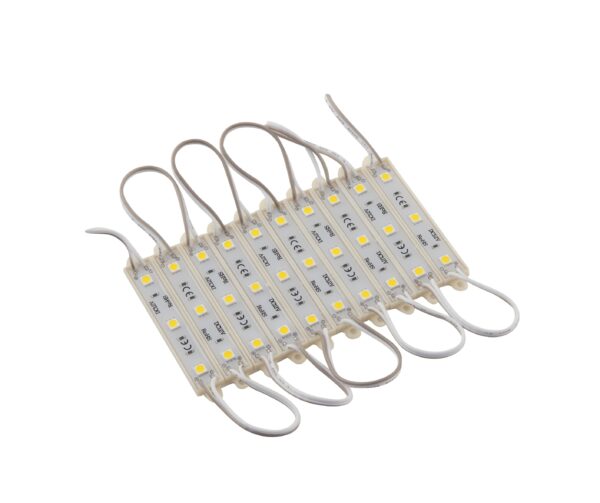 KIT 20 MODULI LED INSIGN DC12V LED SMD 5050 1,2W/M 120LM/M 6000K IP65 7,2X0,7X1,5CM