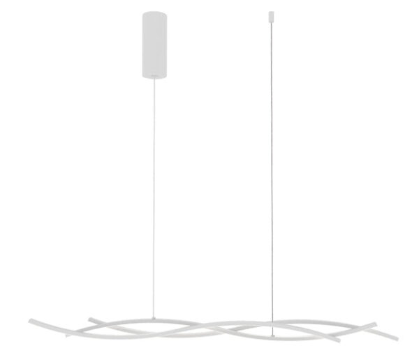 SOSPENSIONE LED KINETIC BIANCA 40W 5100LM CCT 117,2X6X105CM