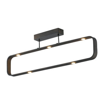 PLAFONIERA LED MOKA MARRONE 35W 2940LM 3000K 80X16X26CM