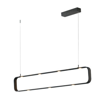 SOSPENSIONE LED MOKA MARRONE 45W 3780LM 4000K DIMMERABILE 100X4X120CM