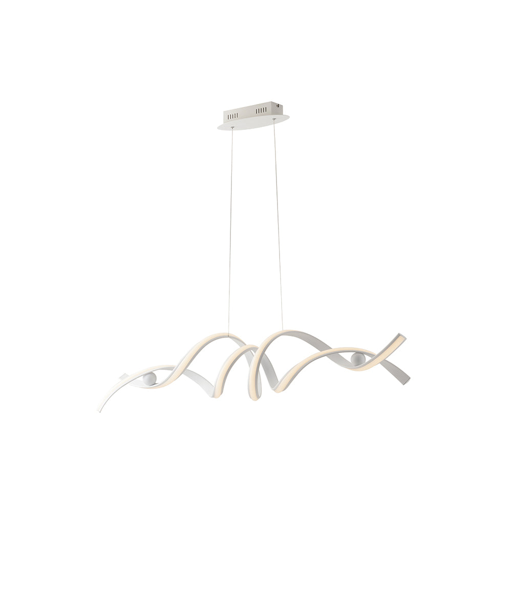 SOSPENSIONE LED MYSTRAL BIANCA 60W 8740LM CCT 115X30X124CM