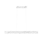 SOSPENSIONE LED NAVEL MARMO 40W 6400LM CCT 121,5X8X150CM