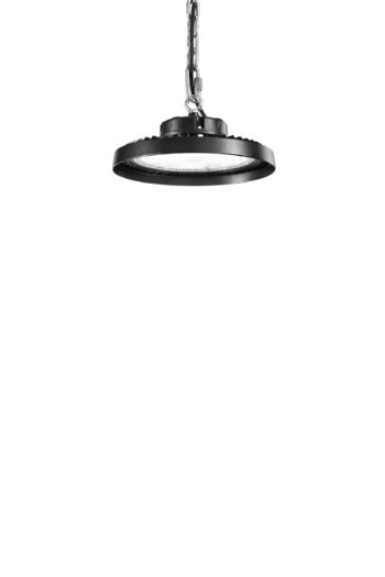 PLAFONIERA LED AVROCAR NERA IN ALLUMINIO 200W 30000LM 4000K D305MM