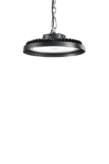 PLAFONIERA LED AVROCAR NERA IN ALLUMINIO 300W 45000LM 4000K D405MM