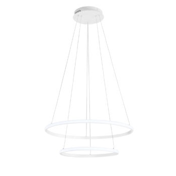 SOSPENSIONE LED AXIS BIANCA 31W 2635LM CCT+RGB DYGITAL CON TELECOMANDO 60/40X150CM