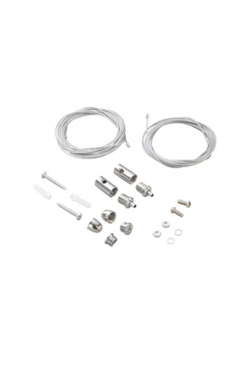 KIT CAVI ACCIAIO 3M PER FISSAGGIO A SOSPENSIONE