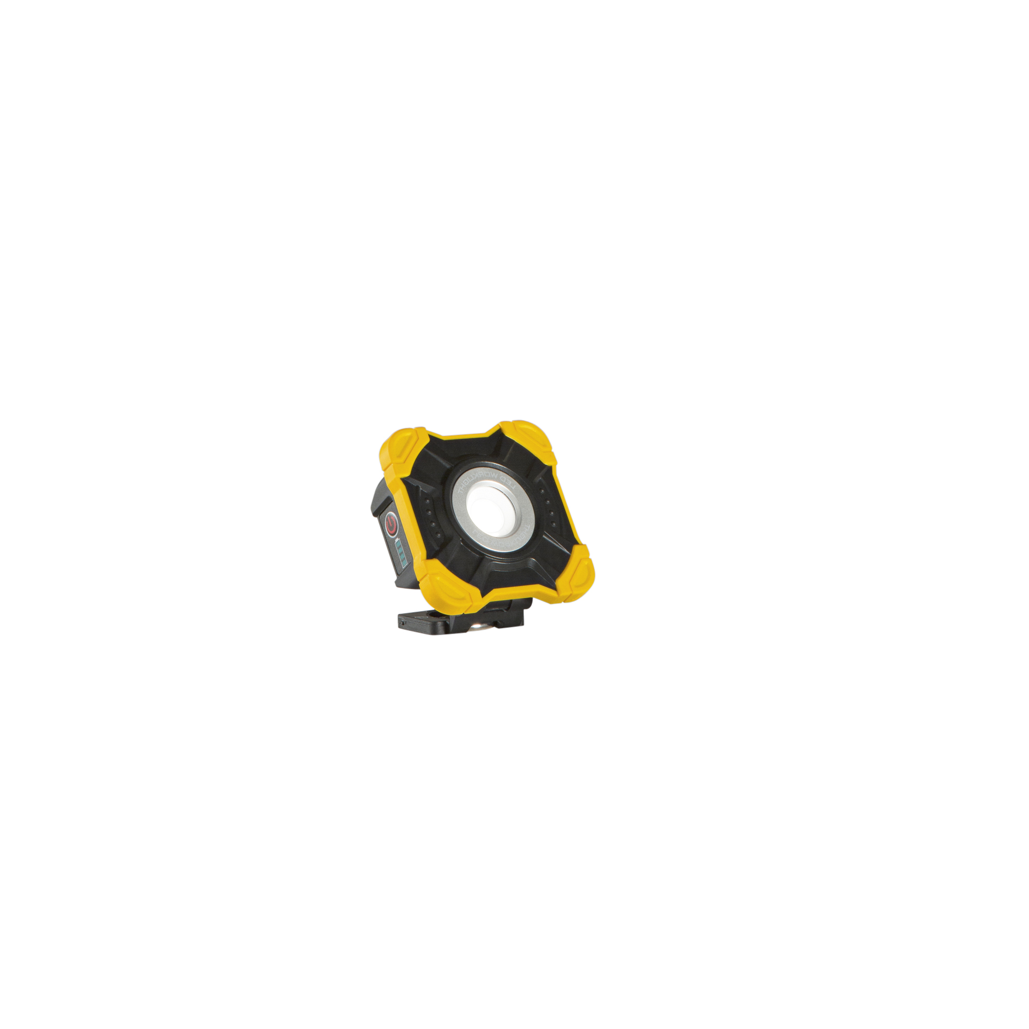 PROIETTORE PORTATILE LED BULL GIALLO/NERO 10W 1000LM 6500K DIMM. CON BATTERIA 3,7V 2200mA IP54 10X10