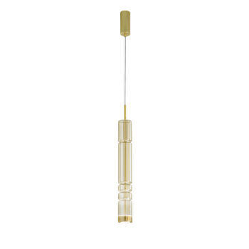 SOSPENSIONE LED CROOKES AMBRA 8W 800LM CCT 8X8X234CM