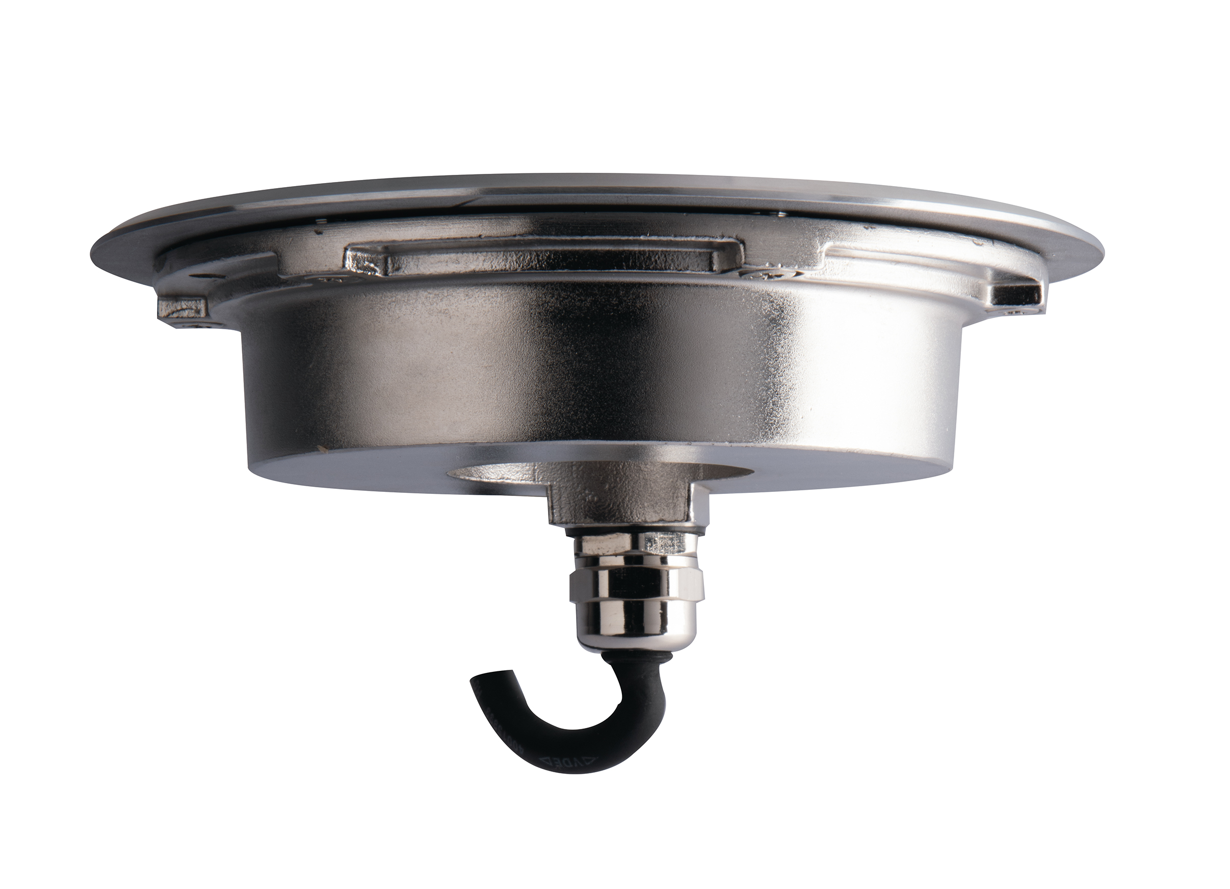 INCASSO CALPESTABILE LED CROWN DC24V ACCIAIO 9X2W RGB DIMM. IP68 17X6,7CM