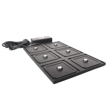 BASE DI RICARICA NERA PER LAMPADE DA TAVOLO DRINK 6 STAZIONI 5V 3A