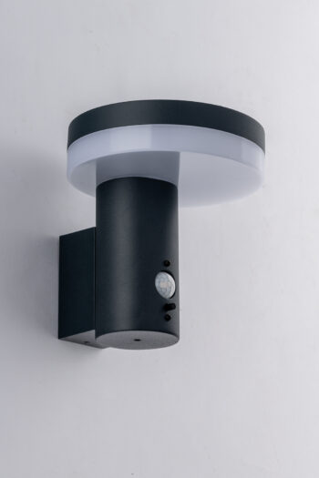 APPLIQUE LED ENYA ANTRACITE 5W 600LM 4000K CON PANNELLO SOLARE E SENSORE IP44 15,7X17,7X16,2CM