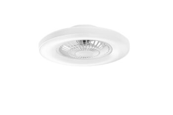 PLAFONIERA LED VENTILATORE GARBIN BIANCO 40W 5500LM CCT DIMM. CON TELECOMANDO RF INCLUSO E SPEAKER BLUETOOTH 15X54,5CM