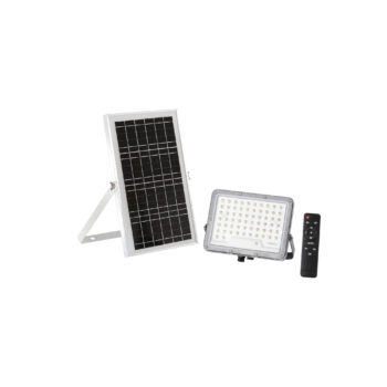 PROIETTORE GLASER 1200 LM 3000K CON PANNELLO SOLARE BATTERIA 3.2V 10Ah IP65 21,1X4,24X19CM