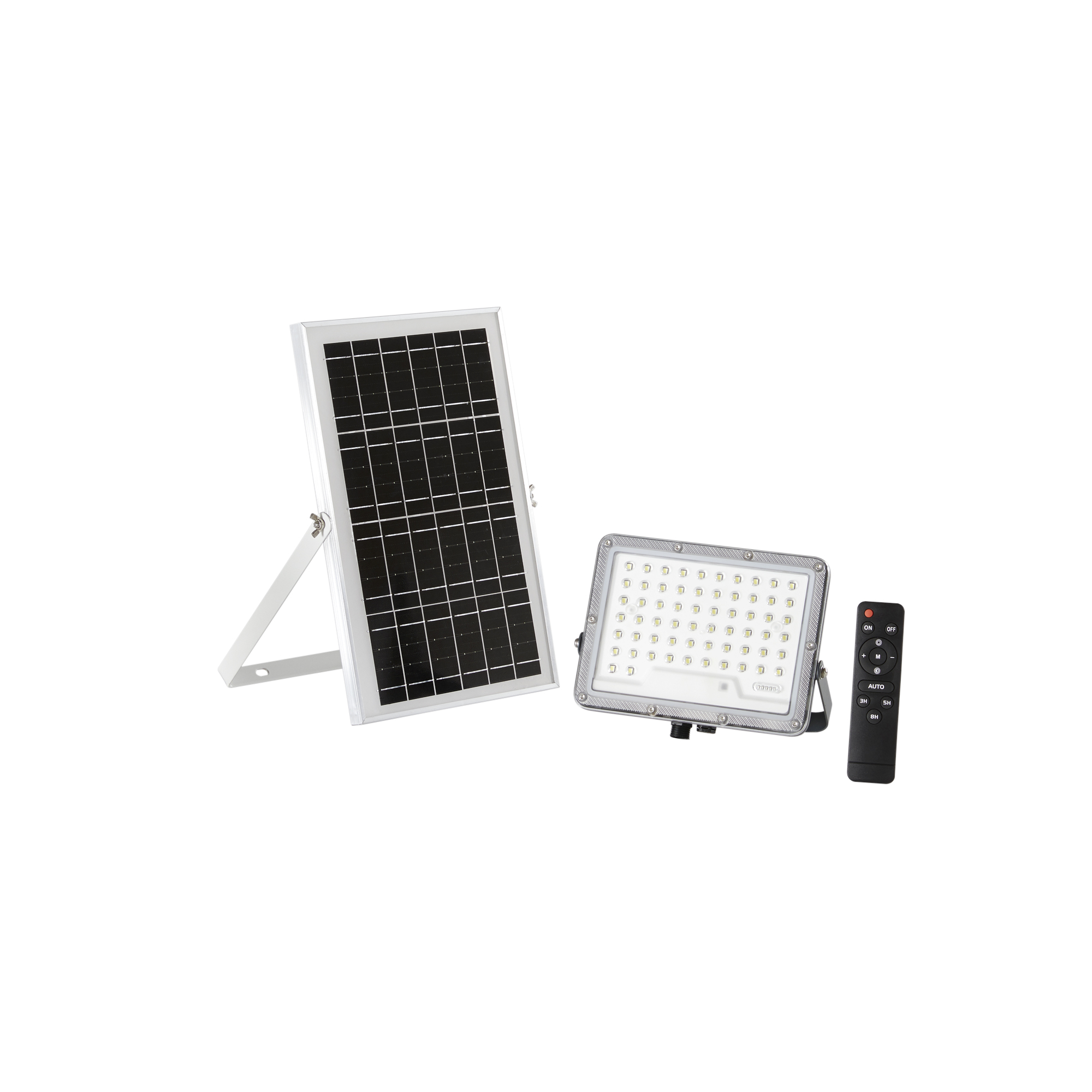 PROIETTORE GLASER 1200 LM 3000K CON PANNELLO SOLARE BATTERIA 3.2V 10Ah IP65 21,1X4,24X19CM