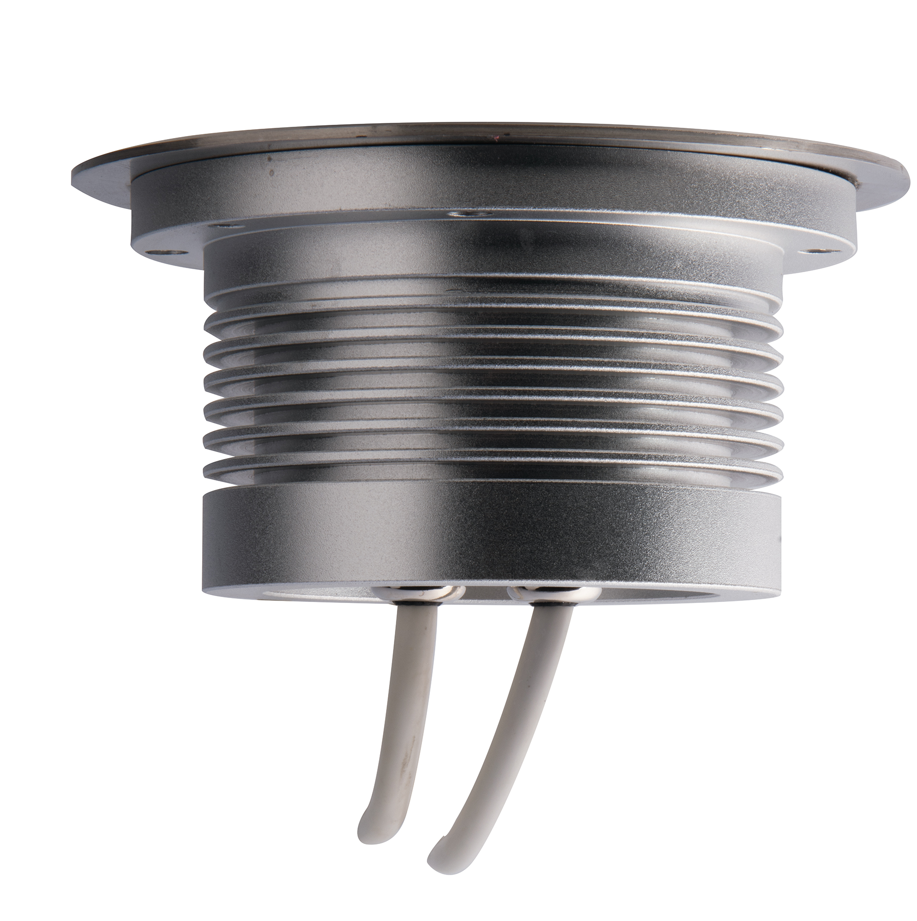 INCASSO CALPESTABILE LED IRIDE DC12/24V SILVER 18X1W RGB DIMM. IP67 14,5X7,3CM