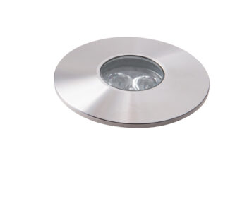 INCASSO CALPESTABILE LED IRIDE DC12/24V SILVER 3X1W RGB DIMM. IP67 6X8,3CM