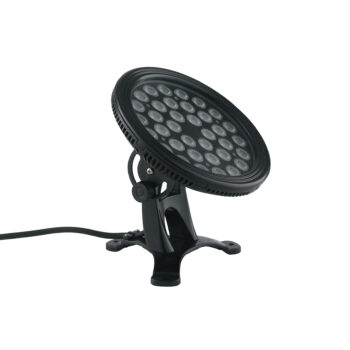 PROIETTORE LED NEPTUNE DC24V NERO 36X1W RGB IP68 17X19CM