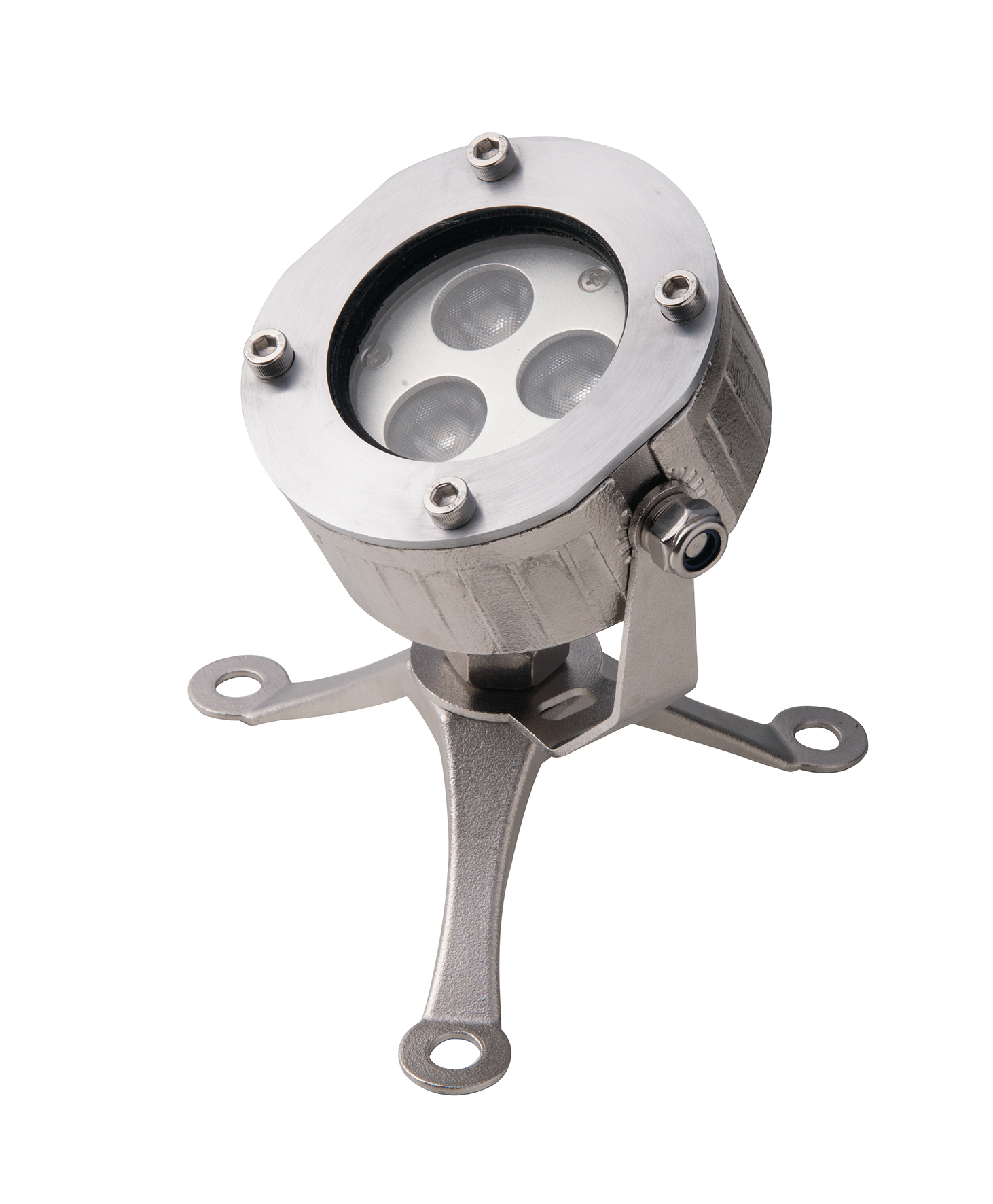 PROIETTORE LED NEPTUNE DC24V NERO 3X3W RGB IP68 11,5X15,8CM