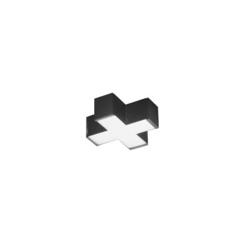 CONNETTORE A CROCE LED NERO 12W 1730LM CCT PER BARRA LED NEXT