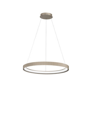 SOSPENSIONE LED NIKE ORO IN METALLO58W 8470LM DIP-CCT 2700K/3200K/4000K D69,5XH150CM