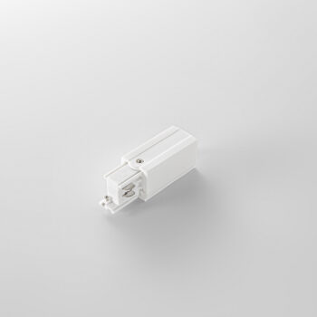 INNESTO SINISTRO ENTRATA L N + CAVO DI TERRA PER BINARIO TRIFASE RAIL BIANCO DALI